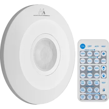 Detektor pohybu Maclean PIR, infračervený, s dálkovým ovládáním, max.2000W, MCE467