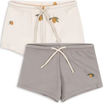 Chlapecké plavky Konges Slojd - Chlapecké plavky 2PACK - MON GRAND CITRON/LAUREL OAK Velikost: 5-6Y