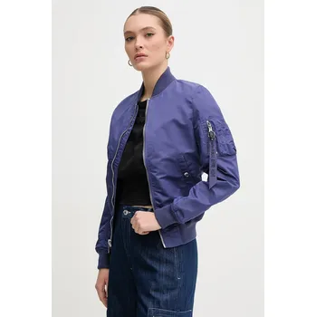 Pánské oblečení Bomber bunda Alpha Industries MA-1 VF LW, S, fialová, 48X
