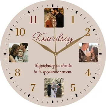 Hodiny Nástěnné Hodiny Dárek k Valentýnu, Výročí - Nejkrásnější Chvíle s Fotkami