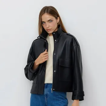 Dámský kabát Reserved - Bunda s umělé kůže - černý - 465IA-99X - 465IA-99X-XXL