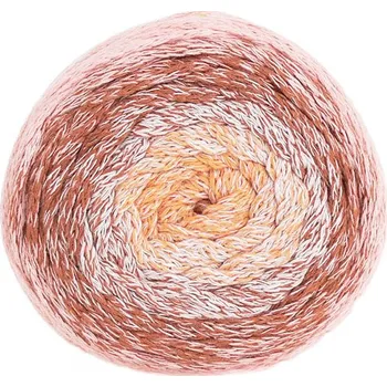 YarnArt Příze Macrame Cotton Spectrum 1319 - oranžová, kaštanová, růžová