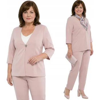 Podprsenka Elegantní pudrově růžový kostým plus size, velikost 60