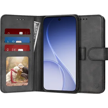 Pouzdro na mobilní telefon Techsuit - knížkové pouzdro - Oppo Reno15 F / Reno15 FS 5G - černá