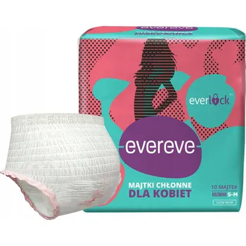 Dámské spodní prádlo Menstruační kalhotky absorpční pro ženy Evereve 10 ks vel: S-M