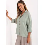 Mintová dámská košile 328-KS-4062.81-mint Velikost: L