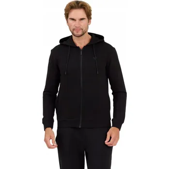 Pánská mikina GUESS Černá mikina s kapucí Hooded Sweatshirt L