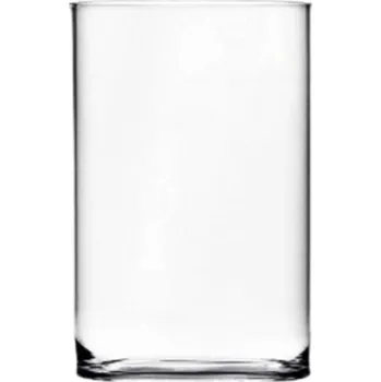 Váza Skleněná váza Tuba Válec v25 průměr 20 silné sklo 25 cm průhledná