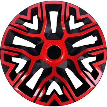 Poklice na kolo Univerzální kryt náboje 15'' NRM The Best Bicolor červená/černá 1 kus