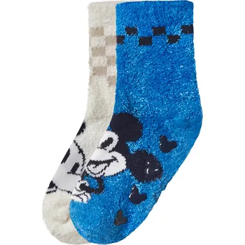 Dětské ponožky, 2 páry (Mickey/bílá/modrá, 31/34)