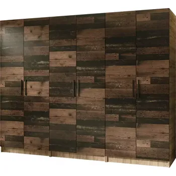 Ložnicová sestava Skříň 3x Gold 2D dub craft zlatá/old style