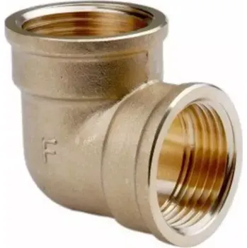 Fitinka Koleno mosazné 3/8˝n/n žluté