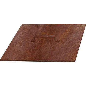Corgarden Zahradní ohniště VÍKO 1019 50 x 50 x 1 cm Corten
