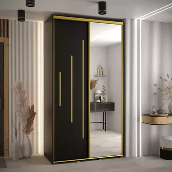 Předsíňová stěna Skříň 45 Canaris 13 130 černá/gold