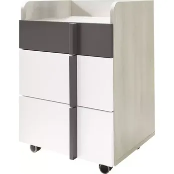 Kancelářská sestava Kontejnery Remo RM11 dub wilton/bílá/antracit