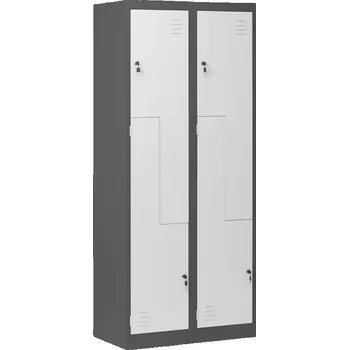 Kancelářská sestava Skříň Julia kov antracit/bílá