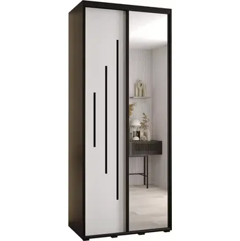 Předsíňová stěna Skříň 45 Canaris 13 100 černá/bílá/černá