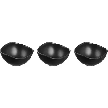 Talíř Sada Salat 3-Dílná 9.5cm Černá Ambition Salsa 94774