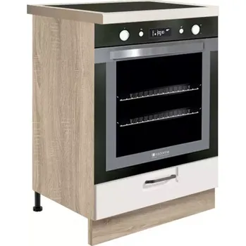 Kuchyňská Skříňka Favorit 17D Sonoma/White/Ribbeck