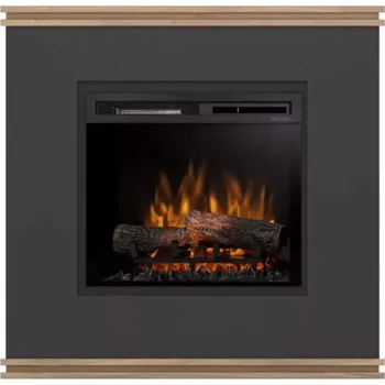 Elektrický krb Vena 23 černá/dub světlý