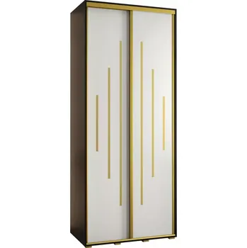 Předsíňová stěna Skříň 45 Canaris 12 100 černá/bílá/gold