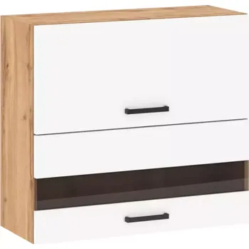 Kuchyňská skříňka Kuchyňská skříňka Sofia 80 cm, bílá/ dub wotan, G80 2D U