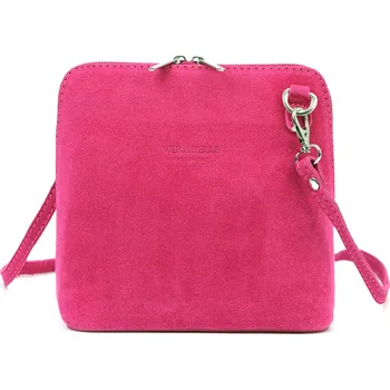 Barberinis Kožená crossbody kabelka Vera Pelle 1703 fialová