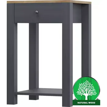 Noční stolek Noční Stolek Oskar 42x34x65 Šedá