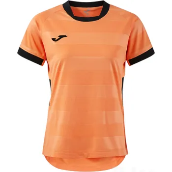 Dámský dres JOMA TOLETUM VII, barva mock oranžová - černá, velikost 3XL