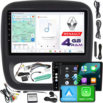 Auto Hi-Fi Autorádio NCS D9 Renault Trafic III 2014-2021 Android Navigace 4GB LTE