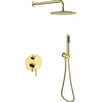 Sprchový panel Besco Decco Illusion II podomítkový sprchový set, zlatá