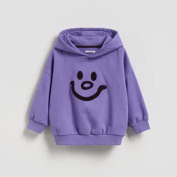 Chlapecká mikina Reserved - Mikina s&nbsp;kapucí - fialová - 674HR-45X - 674HR-45X-116