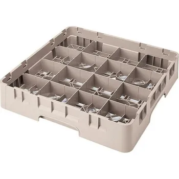 přísavka na sklo Cambro Koš Camrack 16 pozic, výška sklenice 21,6 cm - Béžová| TOM, R-16S800-184