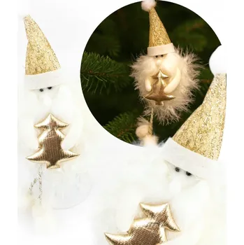 Vánoční dekorace Vánoční ozdoba MĚKOUČKÁ VÁNOČNÍ KOULE Skřítek MIKULÁŠ Elf Vánoční dekorace