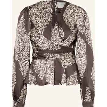 Dámská halenka Neo Noir Dámský Halenkový Top Rista Ze Saténu V Zavinovacím...