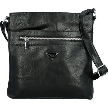 Kabelka Trendy dámská koženková crossbody Laka, černá