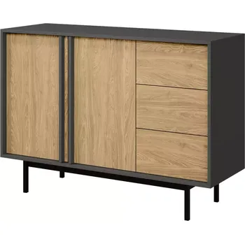 Kancelářská sestava Komoda 120 Alsy 7 olejovaný dub/antracit