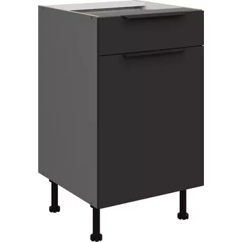 Kuchyňská skříňka Aria BL/ANT Anti Fingerprint 50d 1f 1s Bb