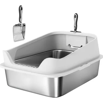 Kočičí toaleta 60 x 40 x 29 cm | šedá