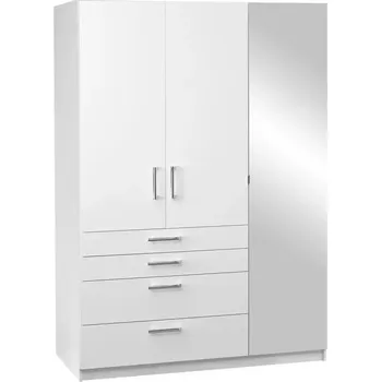 Kancelářská sestava Skriň Pekos 150 Lux Bila/Zrcadlo