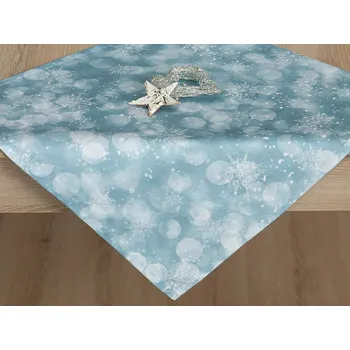 Povlak na polštářek Vánoční prostírka 40x40 GARBO Kouzlo ledu modrá