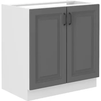 Kuchyňská Skříňka Stilo dustgrey/bílá 80ZL 2F BB