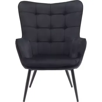 Křeslo Křeslo Jet Black Velvet 19