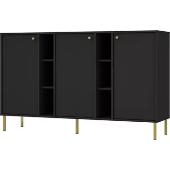 Komoda Tokyo 2 3D černý grafit 823