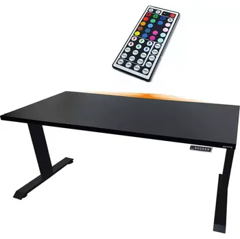 Kancelářská sestava Psací Stůl Low Elektr. Černá 120x60x2,8 Model 1