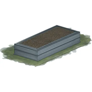 Vyvýšený záhon Záhon zahradní KAROTEN výška 30 cm 90×250 cm