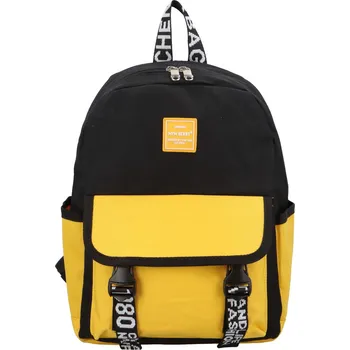 Městský batoh Stylový městský látkový batoh Miško, žlutá
