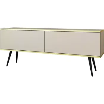 Obývací stěna Tv stolek Oro 135 béžová + nohy černé