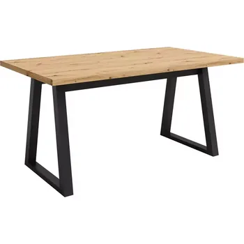 Jídelní stůl Stůl Iga Dub Artisan / Černá Mat 160x90