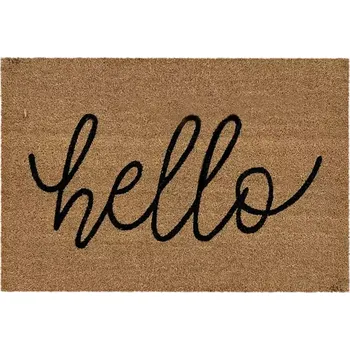 Kokosová rohožka Hello 50x70 cm